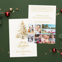 Christmas tree snow beige photo year in review