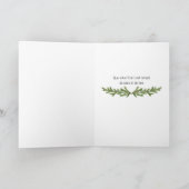 Christmas Tree Snow in French Folded Holiday Card Feestdagen Kaart (Binnen)
