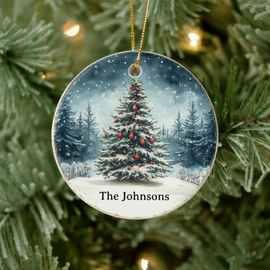 Christmas Tree Snow Nature Ornament (Boom)