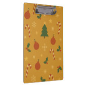 Christmas Tree, Snowflake & Holly Repeating  Klembord (Rechts)