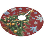 Christmas Tree Snowflake Tree Skirt Kerstboom Rok (Gekanteld)