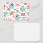 Christmas Tree Snowman Christmas Party  I Visitekaartje (Voorkant / Achterkant)