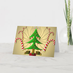 Christmas Tree Spirit - Kerst Wenskaart Feestdagen Kaart