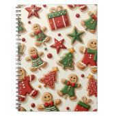 Christmas Tree Star Cookies Pattern Notitieboek (Voorkant)