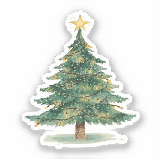 Christmas Tree Sticker (Voorkant)