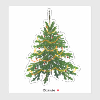 Christmas tree sticker cute green classic holiday
