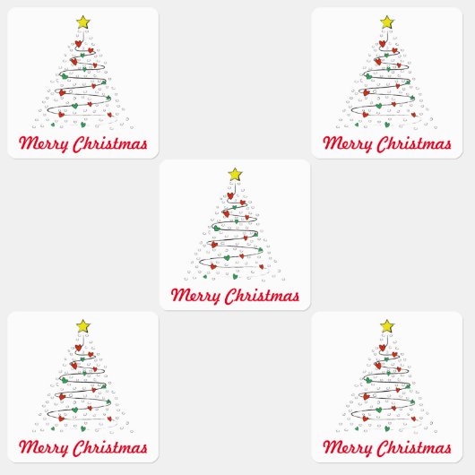 Christmas Tree Stickers (Groep)