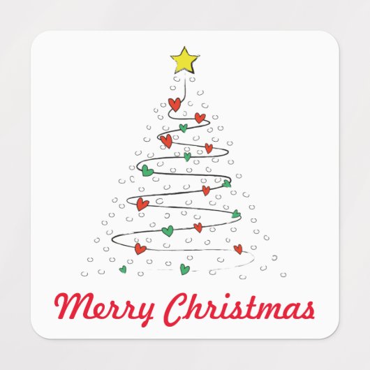 Christmas Tree Stickers (Design 1)