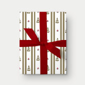 Christmas Tree Stripe Holiday Gift Wrapping Papers Cadeaupapier