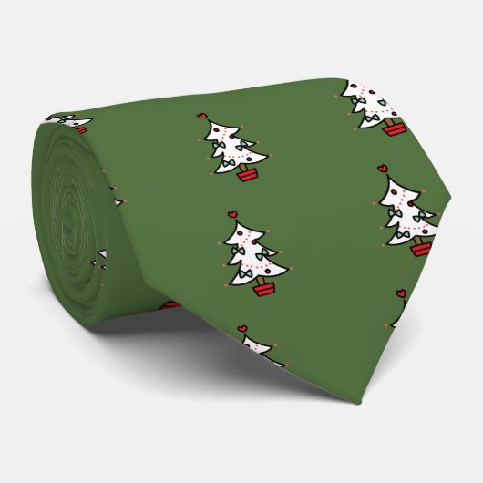 Christmas tree stropdas (Opgerold)