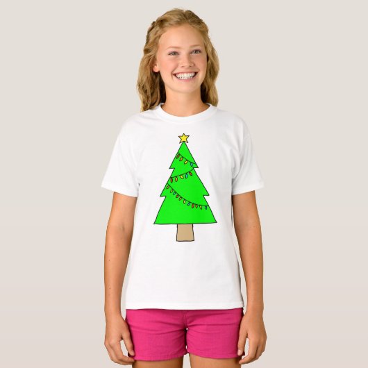 Christmas tree  t-shirt (Voorkant volledig)
