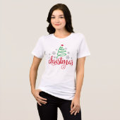 Christmas Tree T-Shirt | Festive Holiday Style (Voorkant volledig)