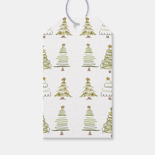 CHRISTMAS TREE TAG CADEAULABEL (Voorkant)