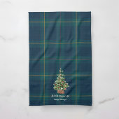 Christmas Tree Tartan Plaid Family Name Theedoek
