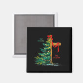 Christmas Tree The Season Jesus Cross Faith Holida Magneet (Voorkant / Achterkant)