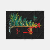 Christmas Tree The Season Jesus Cross The Reason  Fleece Deken (Voorkant (Horizontaal))
