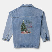 Christmas Tree The Season The Reason Denim Jacket (Achterkant)