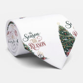 Christmas Tree The Season The Reason Stropdas (Opgerold)
