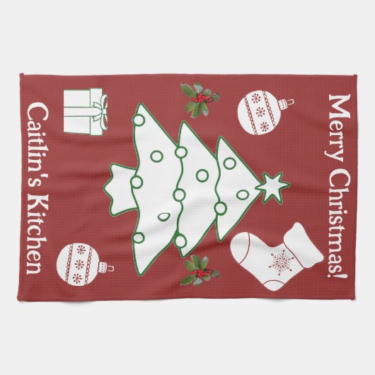 Christmas Tree Theedoek (Horizontaal)
