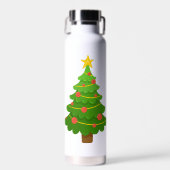 Christmas Tree Thermos with Star Waterfles (Voorkant)