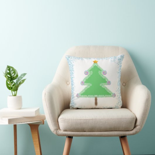 Christmas Tree Throw Cushion Kussen (Stoel)