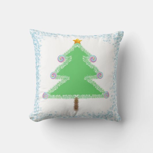 Christmas Tree Throw Cushion Kussen (Voorkant)