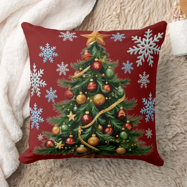 Christmas Tree Throw Pillow Kussen (Deken)