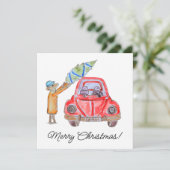 Christmas Tree Time! Feestdagenkaart (Staand voorkant)