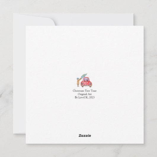 Christmas Tree Time! Feestdagenkaart (Achterkant)