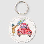 Christmas Tree Time! Sleutelhanger (Achterkant)