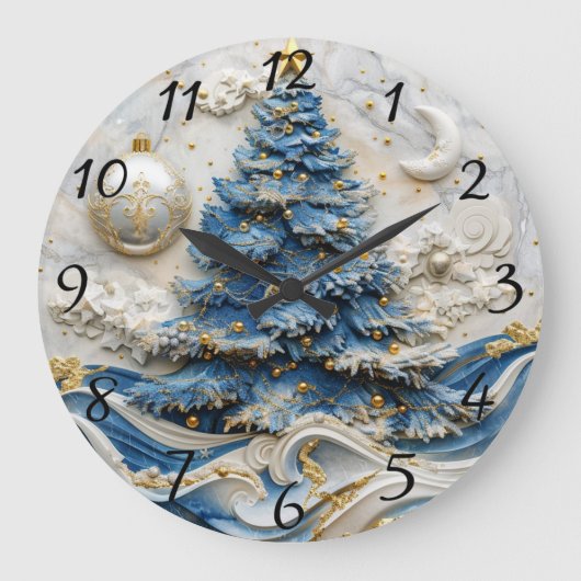 Christmas Tree Timekeeper Beauty Grote Klok (Voorkant)