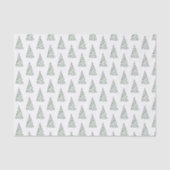 Christmas Tree Tissue Paper Waterverf Pattern Tissuepapier (Voorkant)