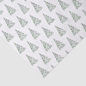 Christmas Tree Tissue Paper Waterverf Pattern Tissuepapier (Detail)