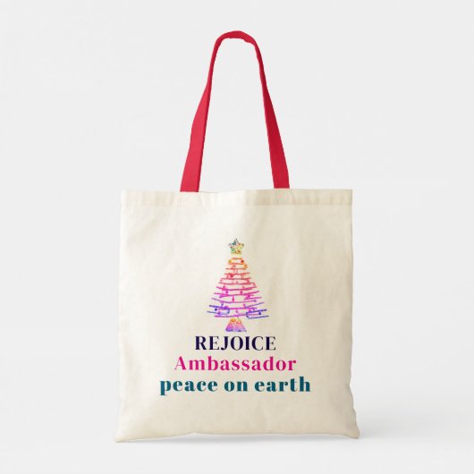 Christmas Tree Tote Bag (Achterkant)