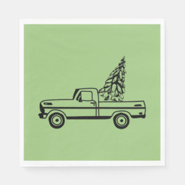 Christmas tree truck servet