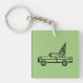 Christmas tree truck sleutelhanger (Voorkant)