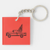 Christmas tree truck sleutelhanger (Achterkant)