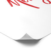 Christmas Tree Typography Script Minimalist Poster (Hoek)