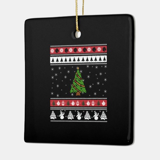 Christmas Tree Ugly Christmas Keramisch Ornament (Links)