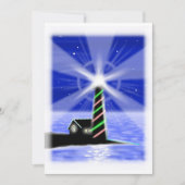 Christmas Tree vuurtoren platte kaart (Voorkant)