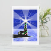 Christmas Tree vuurtoren platte kaart (Staand voorkant)