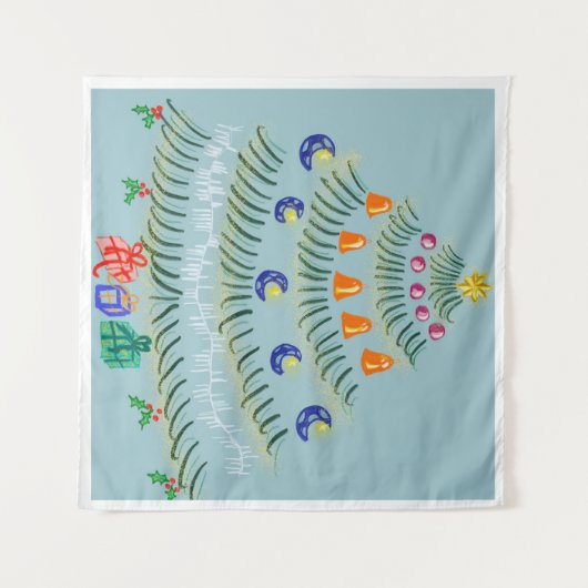 Christmas tree wandkleed (Voorkant (horizontaal))