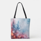 Christmas Tree Waterverf Design Tas (Achterkant)