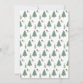 Christmas Tree Wine Cheese Custom Photo Feestdagenkaart (Achterkant)