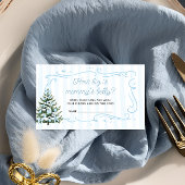 Christmas Tree Winter How Big Is Mommy's Belly Informatiekaartje