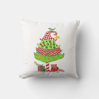 Christmas Tree with Presents and Cat Kussen