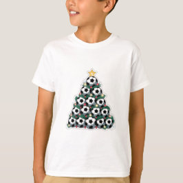 Christmas Tree with Soccer Balls T-shirt