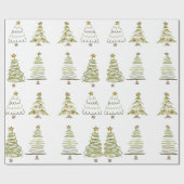 CHRISTMAS TREE WRAPPING PAPER CADEAUPAPIER (Vlak)