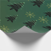 Christmas Tree Wrapping Paper Cadeaupapier (Hoek)
