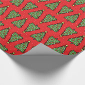 Christmas Tree Wrapping Paper Cadeaupapier (Hoek)